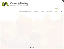 Tablet Screenshot of crownadjusting.com